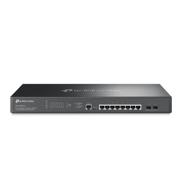 SG3210XHP-M2 TP-Link Omada 8-Port 2.5GBASE-T and 2-Port 10GE SFP+ L2+ Managed Switch with 8-Port PoE+