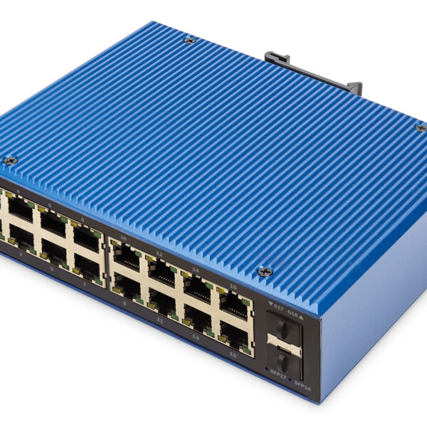 DN-651159 Digitus Industrial 16+2-Port L2 managed Gigabit Ethernet PoE Switch