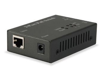 FEP-0311W65 LevelOne 3-Port Fast Ethernet PoE Switch, 2 PoE Outputs, 65W