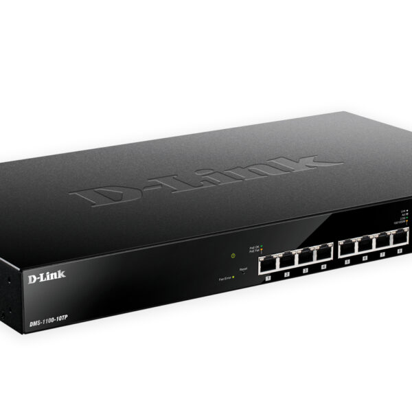 DMS-1100-10TP D-Link network switch Managed L2 2.5G Ethernet (100/1000/2500) Power over Ethernet (PoE) 1U Black