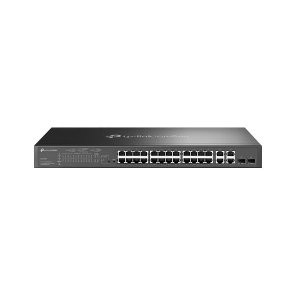 SL2428P TP-Link Omada network switch Managed L2 Fast Ethernet (10/100) Power over Ethernet (PoE) 1U Black