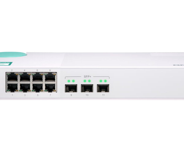 QSW-308S QNAP network switch Unmanaged Gigabit Ethernet (10/100/1000) White