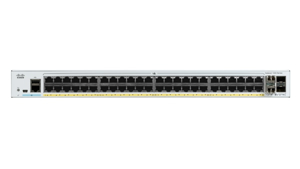 C1000-48FP-4X-L Cisco Catalyst network switch Managed L2 Gigabit Ethernet (10/100/1000) Power over Ethernet (PoE) Grey