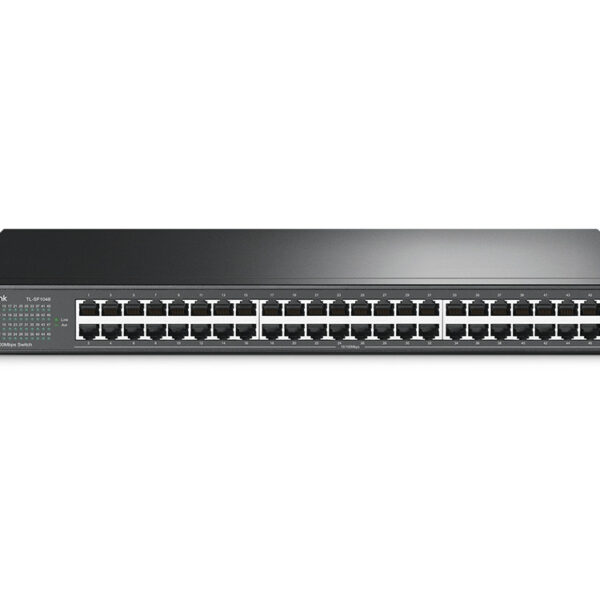 TL-SF1048 TP-Link network switch Unmanaged Fast Ethernet (10/100) 1U Black