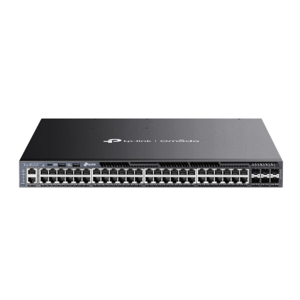 SG6654XHP TP-Link Omada 48-Port Gigabit Stackable L3 Managed PoE+ Switch with 6 10G Slots