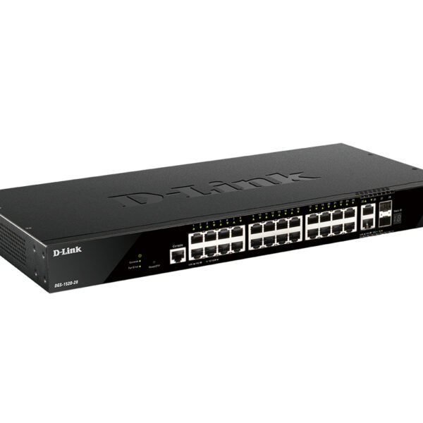 DGS-1520-28/E D-Link network switch Managed L3 10G Ethernet (100/1000/10000) 1U Black