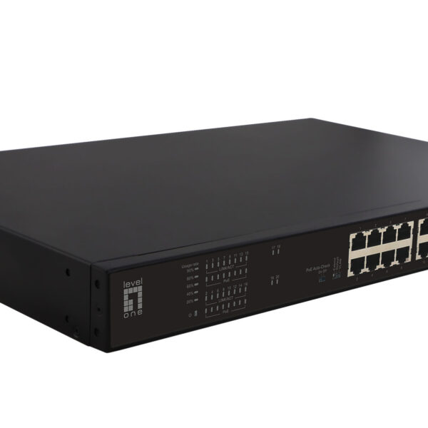 FGP-2031 LevelOne network switch Unmanaged Fast Ethernet (10/100) Power over Ethernet (PoE) 1U Black