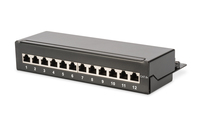 DN-91612SD-EA DIGITUS Desktop CAT 6A, Class EA patch panel, shielded, black